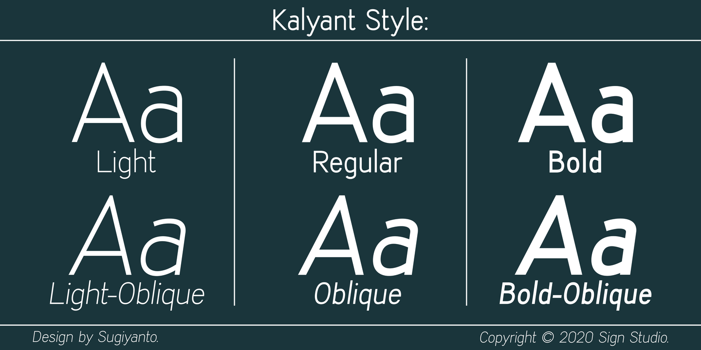 Example font Kalyant #6